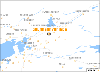 map of Drummenny Bridge