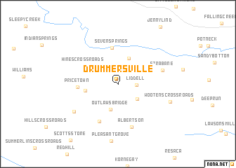 map of Drummersville