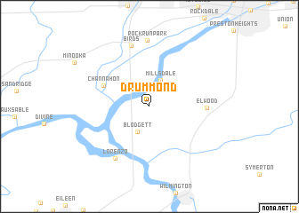 map of Drummond