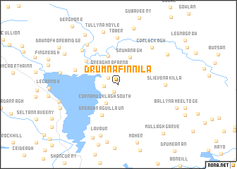 map of Drumnafinnila