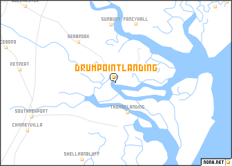 map of Drum Point Landing