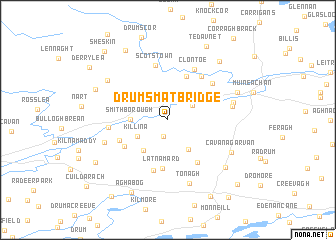 map of Drumsmat Bridge