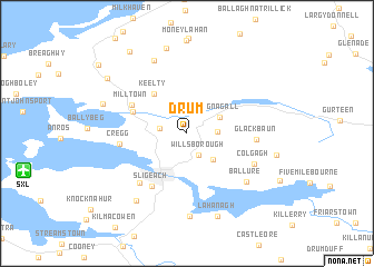map of Drum