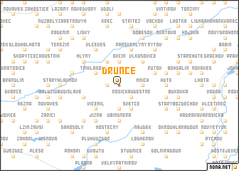 map of Drunče