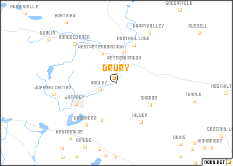 map of Drury