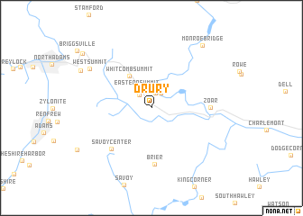 map of Drury