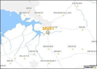 map of Drury
