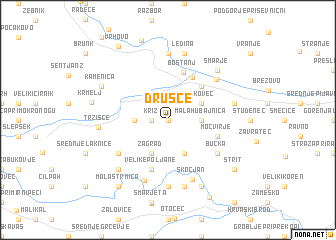 map of Drušče