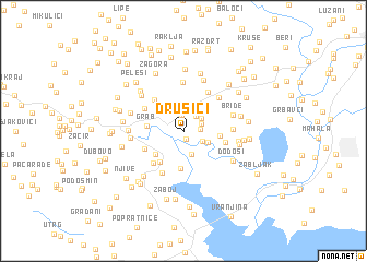 map of Drušići