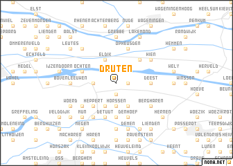 map of Druten