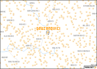 map of Družanovići