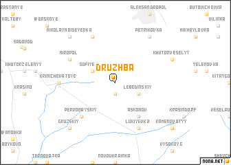 map of Druzhba