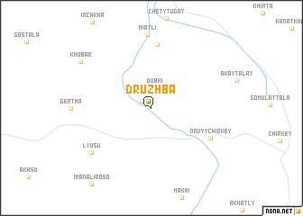 map of (( Druzhba ))