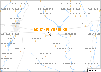 map of Druzhelyubovka