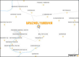 map of Druzhelyubovka