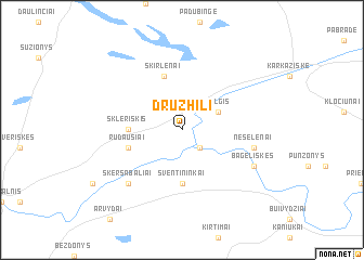 map of Druzhili