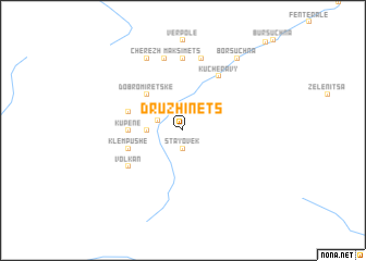 map of Druzhinets