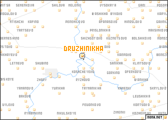 map of Druzhinikha