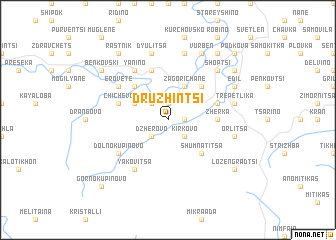 map of Druzhintsi