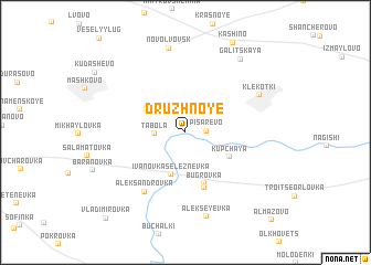 map of Druzhnoye