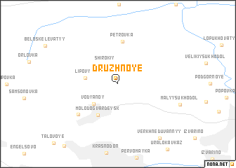 map of Druzhnoye