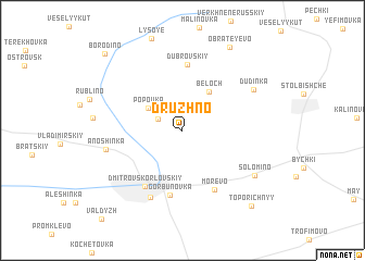 map of Druzhno