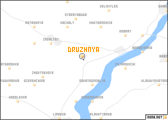 map of Druzhnya