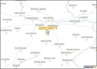 map of Druzhnyy