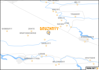 map of Druzhnyy