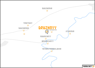 map of Druzhnyy