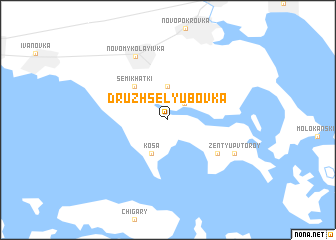 map of Druzhselyubovka