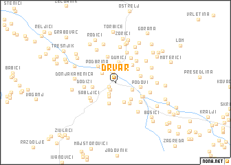 map of Drvar