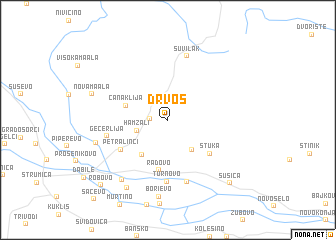 map of Drvoš