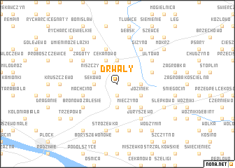 map of Drwały