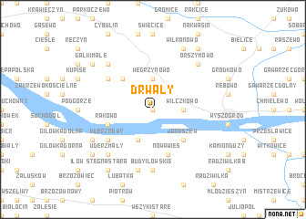 map of Drwały