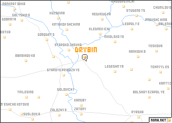 map of Drybin