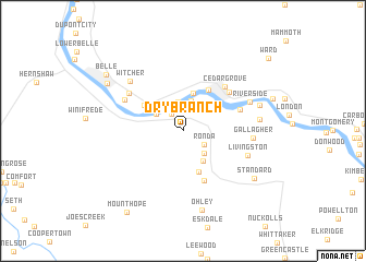 map of Dry Branch