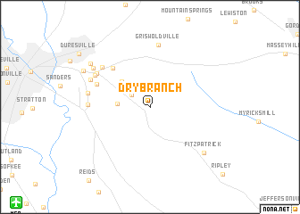 map of Dry Branch