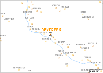 map of Dry Creek