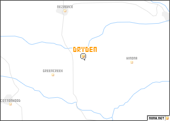 map of Dryden