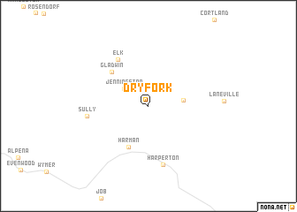 map of Dryfork