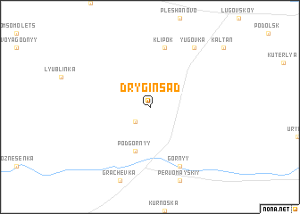 map of Drygin Sad