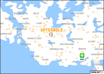 map of Drygsböle