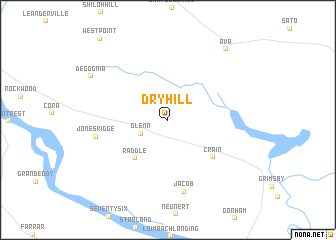 map of Dry Hill