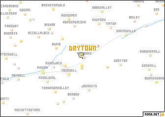 map of Drytown
