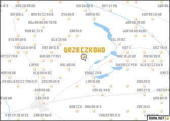 map of Drzeczkowo