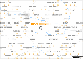 map of Drzenkowice