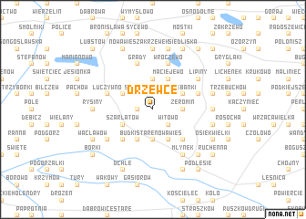 map of Drzewce