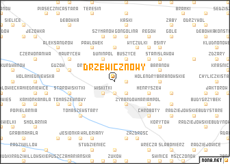 map of Drzewicz Nowy