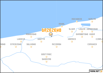 map of Drzeżewo
